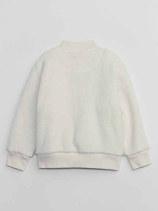View large product image 2 of 2. babyGap Recycled Sherpa Bomber Jacket