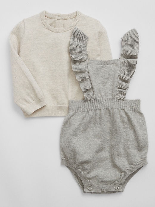 Image number 1 showing, Baby Two-Piece Sweater Outfit Set