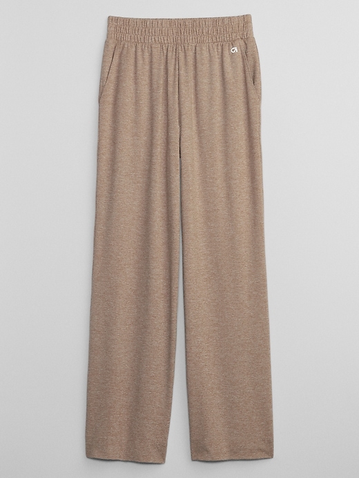 Image number 7 showing, GapFit Relaxed Brushed Tech Jersey Straight Leg Pants