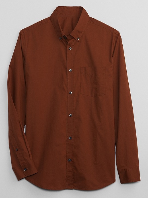 Image number 6 showing, Stretch Poplin Shirt in Standard Fit