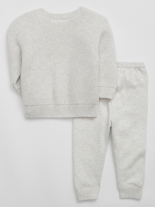 View large product image 2 of 3. Baby Two-Piece Sweater Outfit Set