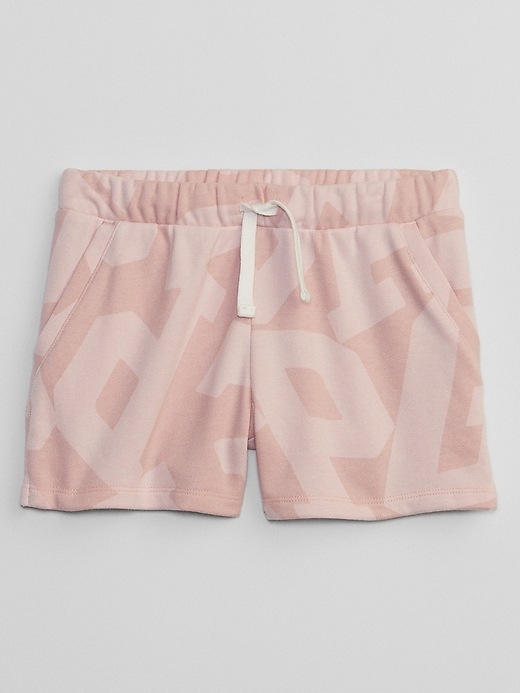 View large product image 1 of 2. Kids Gap Logo Print Pull-On Shorts