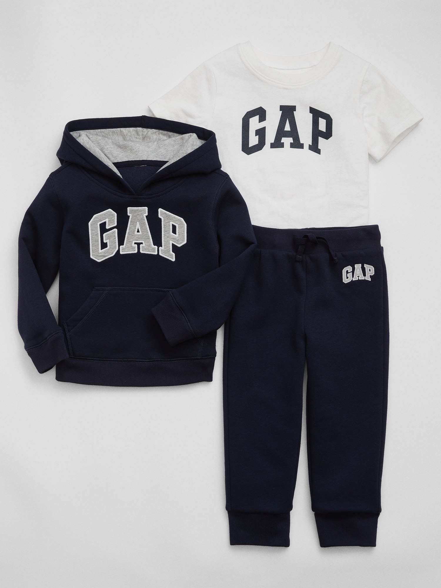 babyGap Logo Three-Piece Outfit Set