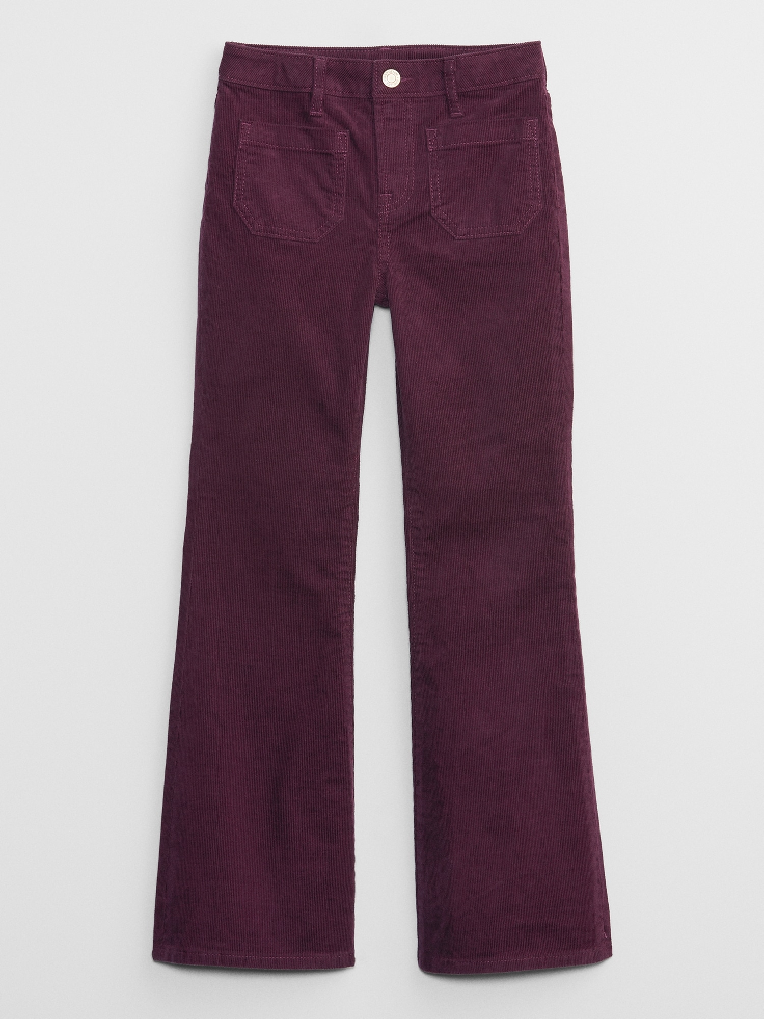 Kids High Rise '70s Flare Corduroy Pants