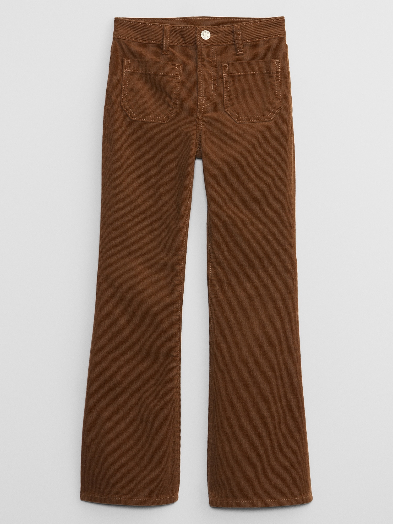 Kids High Rise '70s Flare Corduroy Pants with Washwell