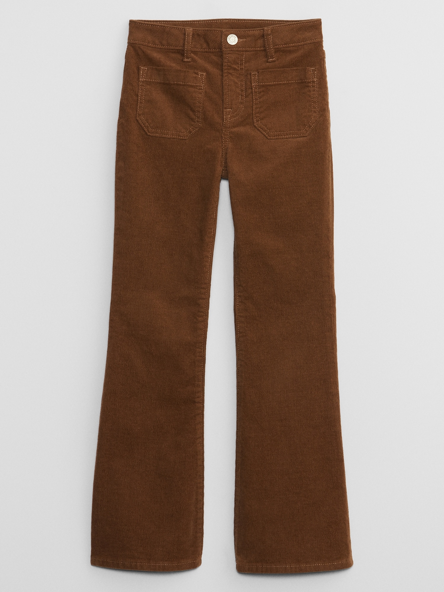 Kids High Rise 70s Flare Corduroy Pants