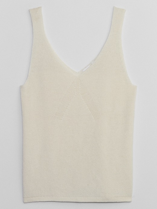 Image number 8 showing, Ribbed V-Neck Tank Top