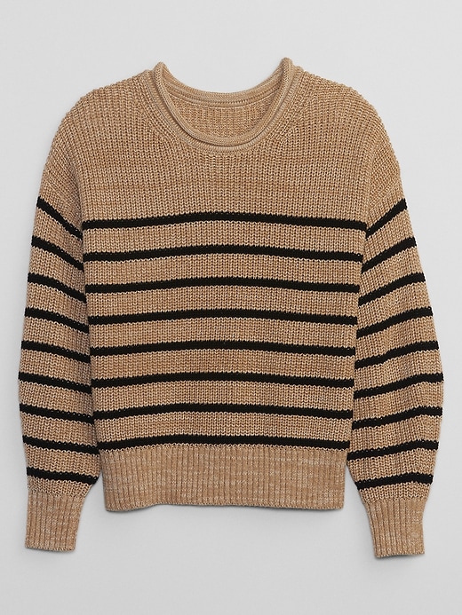 Image number 3 showing, Relaxed Stripe Shaker-Stitch Sweater
