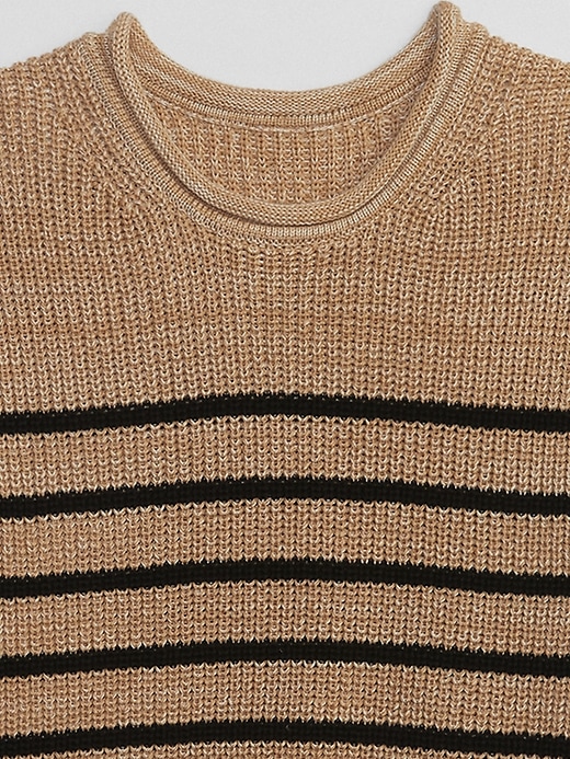 Image number 4 showing, Relaxed Stripe Shaker-Stitch Sweater