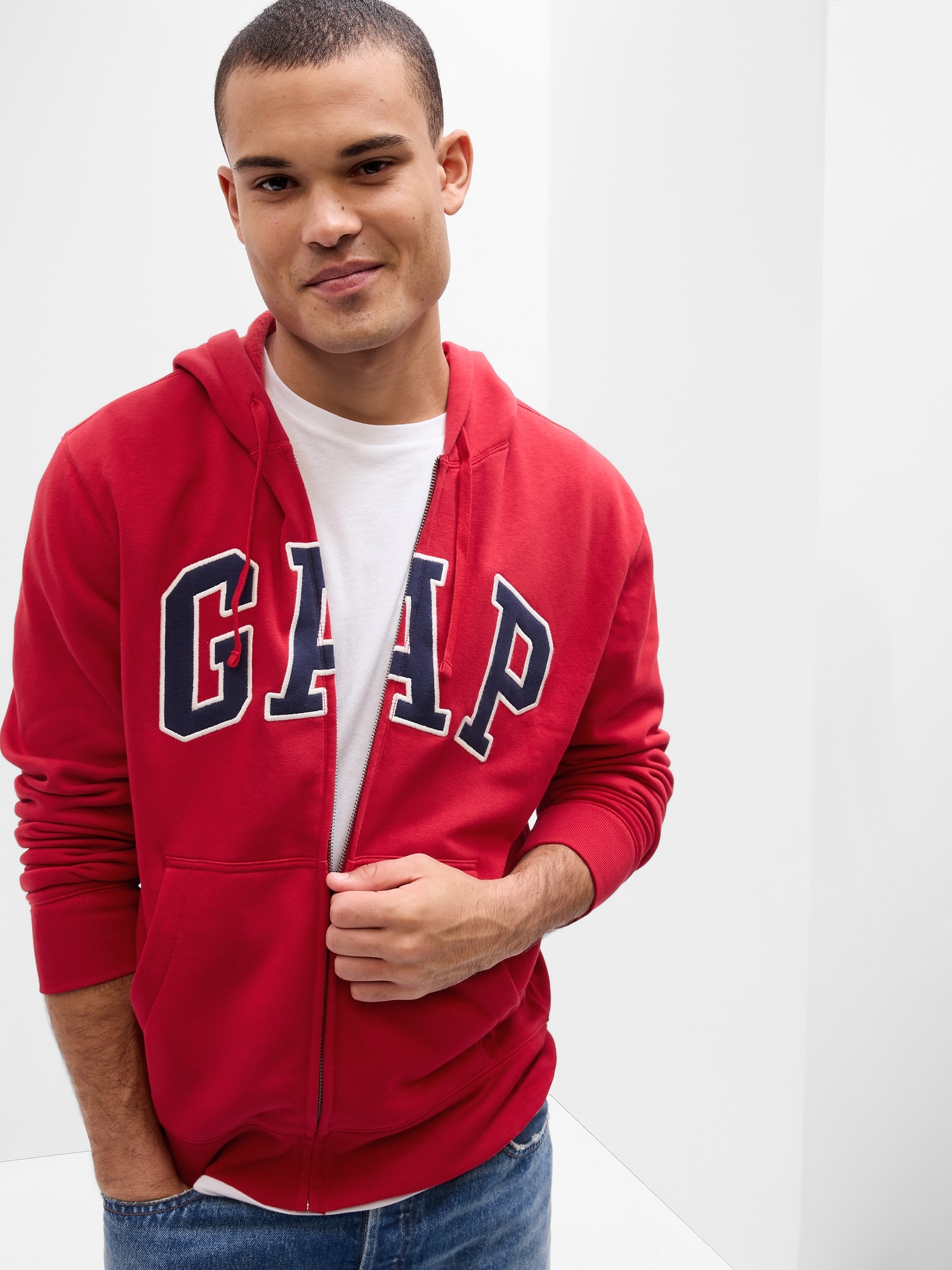 Gap Logo Zip Hoodie