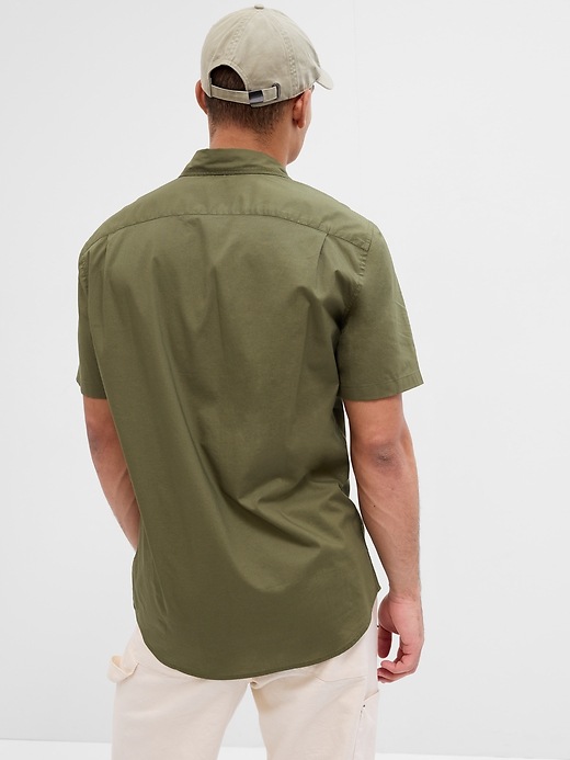 Image number 5 showing, Stretch Poplin Shirt in Slim Fit