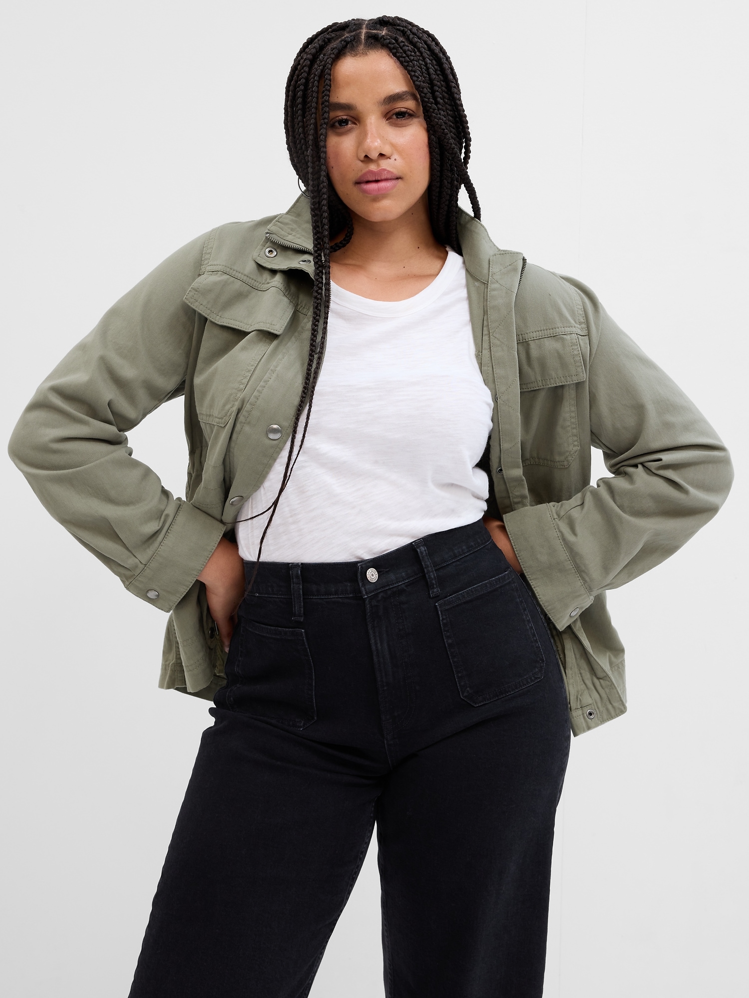 Women's Utility Jacket in Field Surplus - Converse Canada