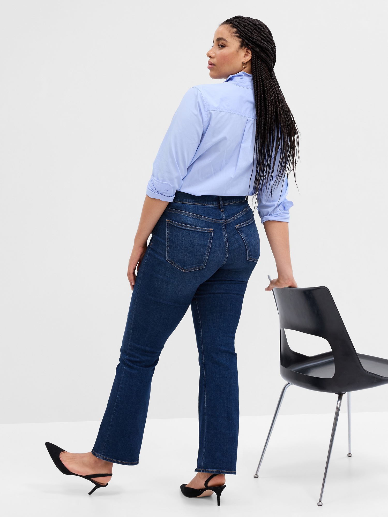 Mid Rise Baby Boot Jeans with Washwell Gap Factory