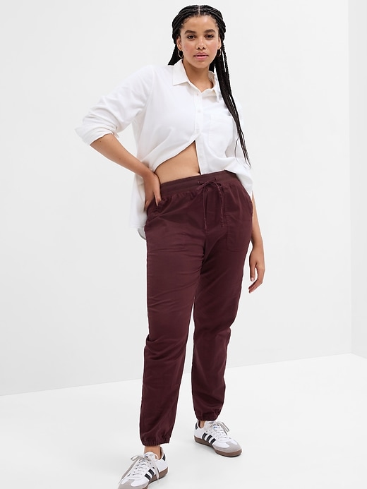 Image number 3 showing, Ribbed Twill Joggers with Washwell