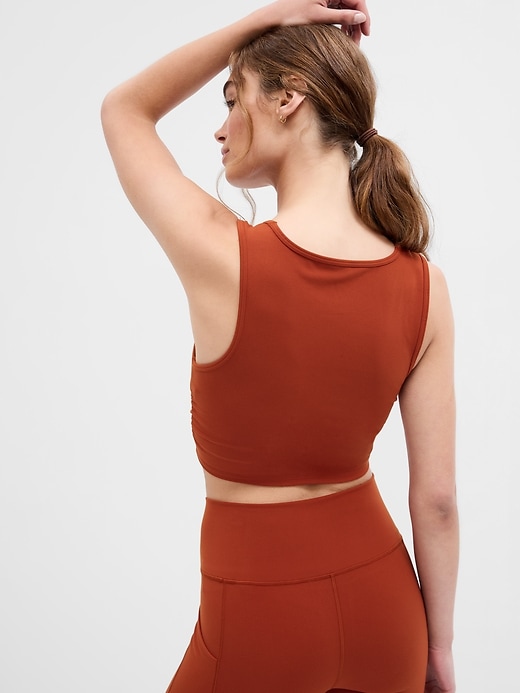 Image number 3 showing, GapFit PowerMove Ruched Sports Bra