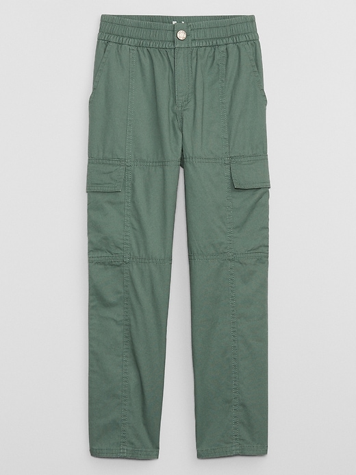 View large product image 1 of 3. Kids Twill Cargo Pants with Washwell