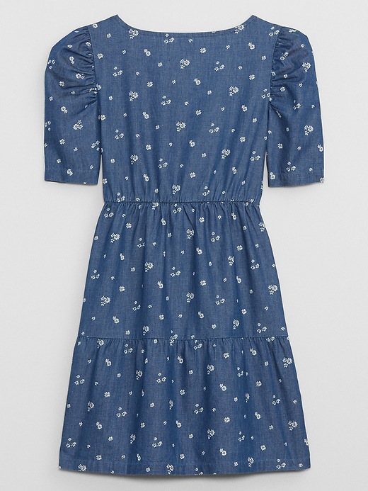 Image number 2 showing, Kids Print Puff Sleeve Dress