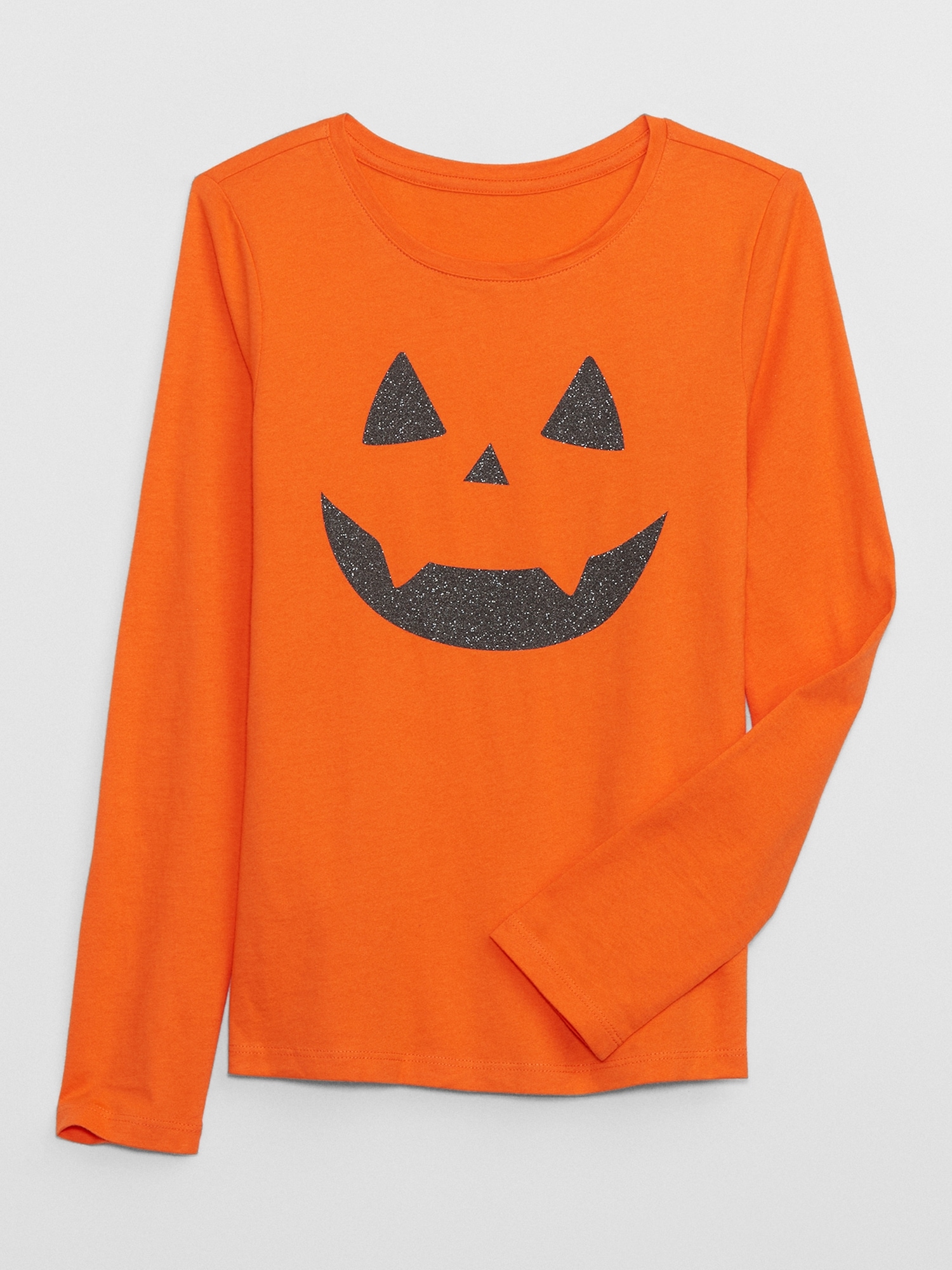 Boys Halloween Long Sleeve Pumpkin Graphic Tee