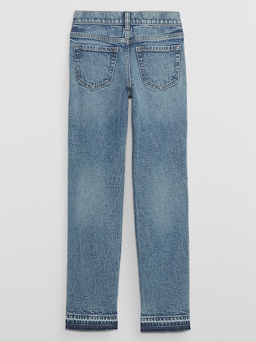 View large product image 2 of 3. Kids Mid Rise Straight Jeans with Washwell