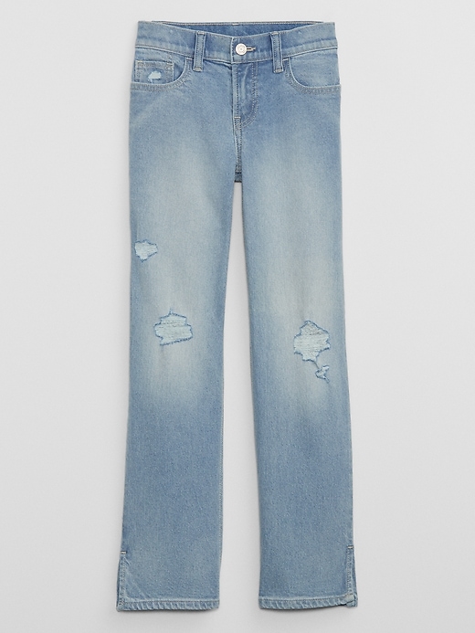 View large product image 1 of 7. Kids Mid Rise Straight Jeans with Washwell