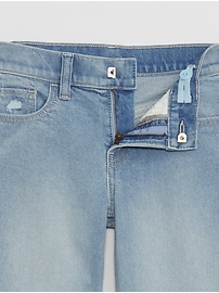 View large product image 3 of 7. Kids Mid Rise Straight Jeans with Washwell