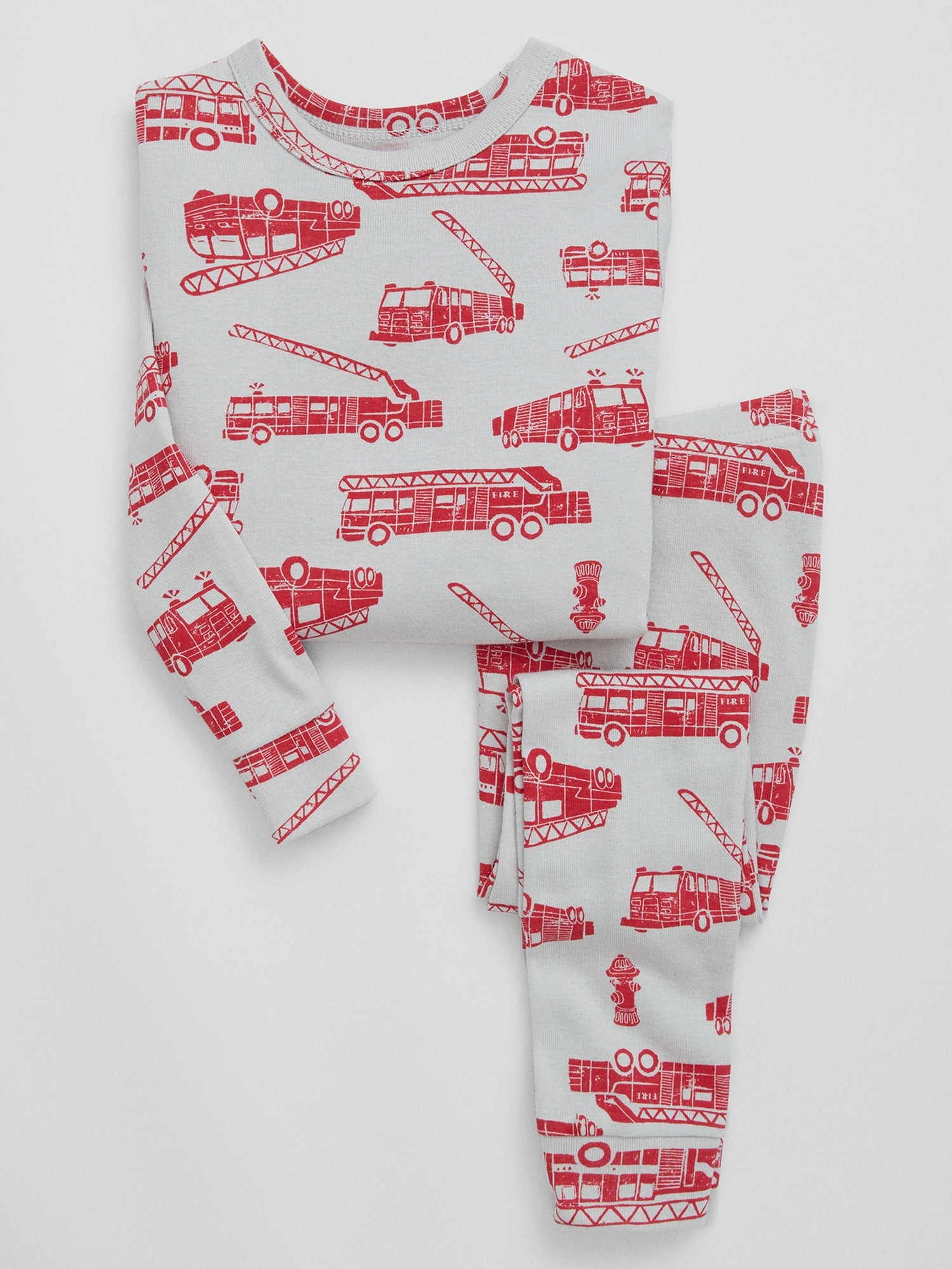 babyGap 100% Organic Cotton Fire Truck PJ Set