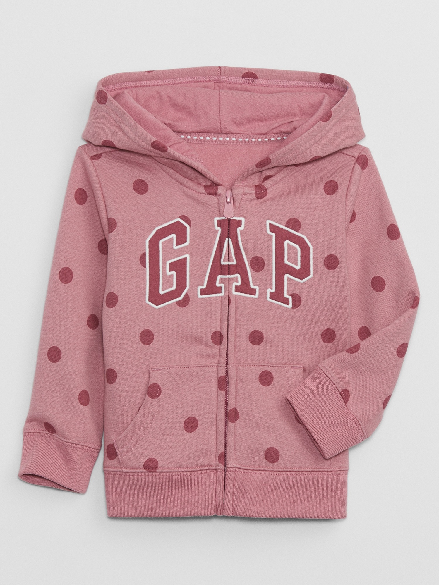 babyGap Logo Print Zip Hoodie