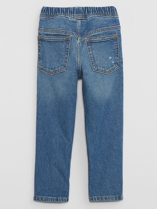 View large product image 2 of 3. babyGap Distressed Slim Pull-On Jeans with Washwell