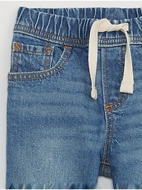 View large product image 3 of 3. babyGap Distressed Slim Pull-On Jeans with Washwell