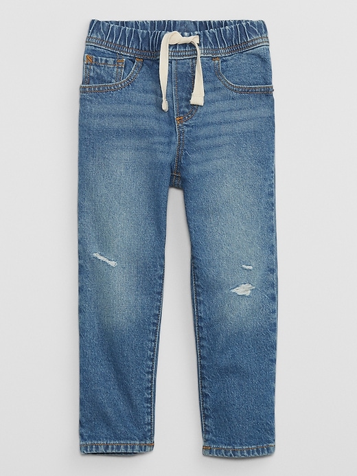 Image number 1 showing, babyGap Distressed Slim Pull-On Jeans