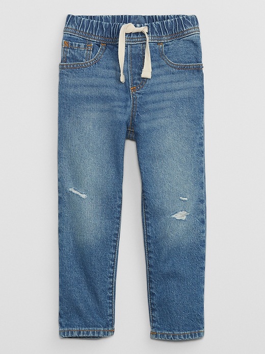 View large product image 1 of 3. babyGap Distressed Slim Pull-On Jeans with Washwell