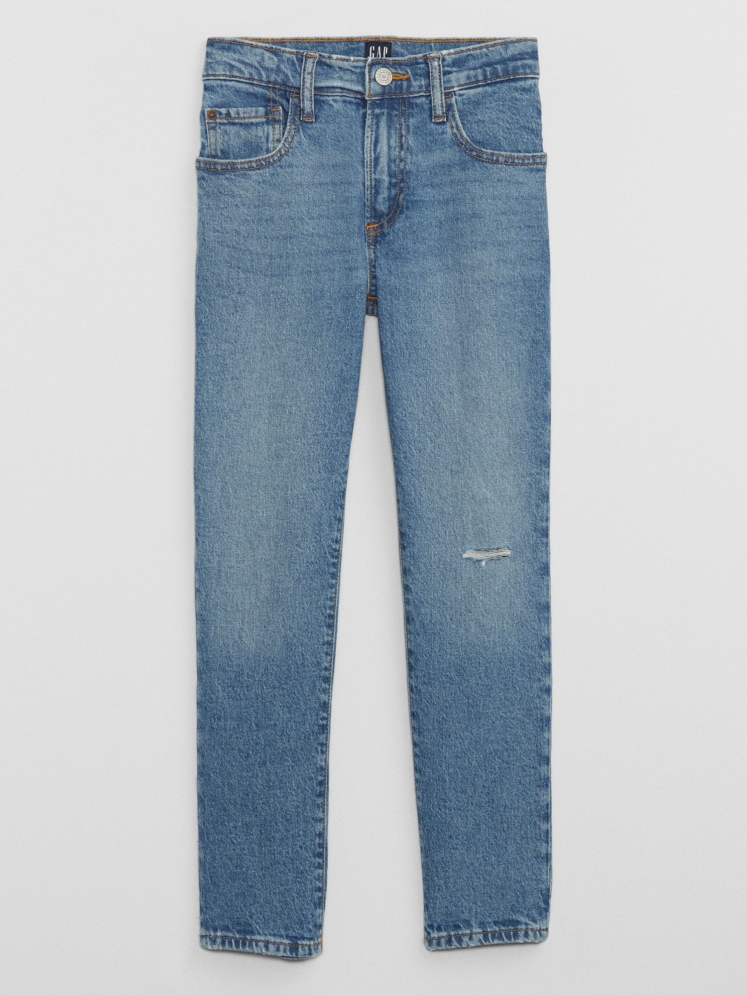 Kids Distressed Slim Taper Jeans