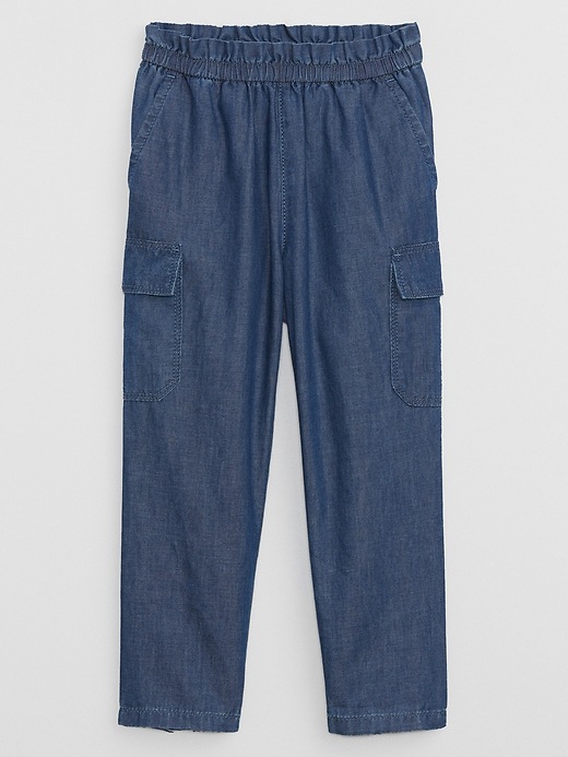 Image number 1 showing, babyGap Chambray Pull-On Cargo Pants