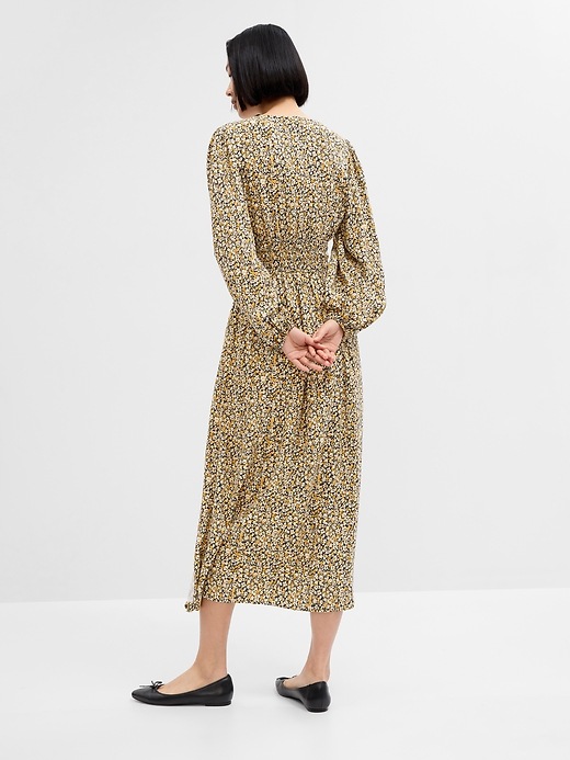 Image number 2 showing, Smocked V-Neck Maxi Dress