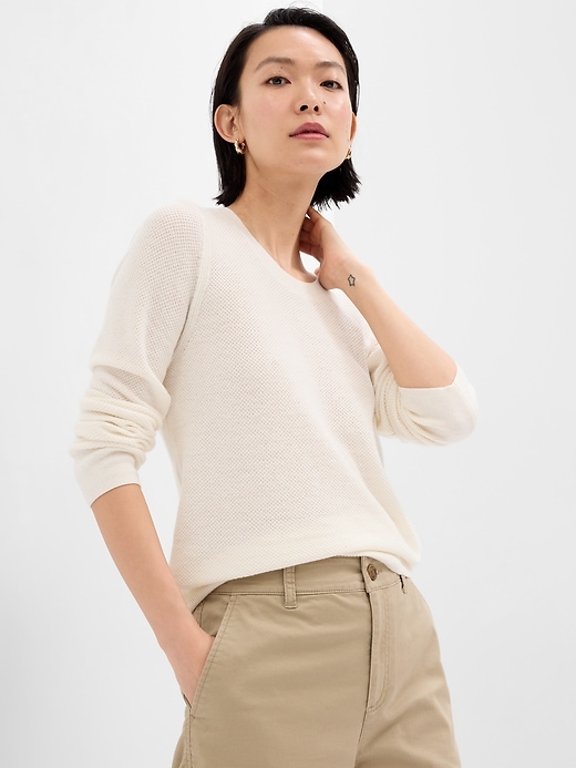 Image number 9 showing, Relaxed Crewneck Sweater