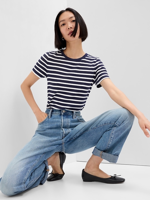 Image number 1 showing, Ribbed T-Shirt
