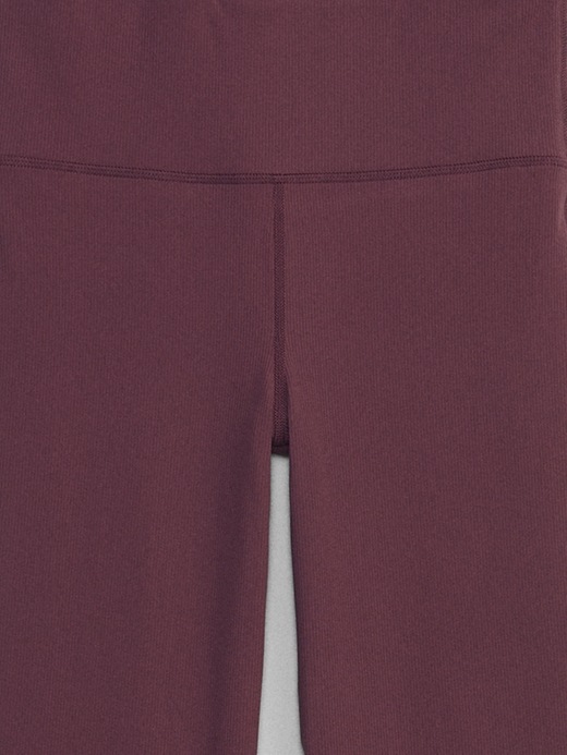 Image number 7 showing, GapFit Sky High Studio Ribbed Flare Leggings