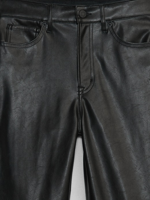 Image number 6 showing, High Rise '70s Flare Faux-Leather Pants