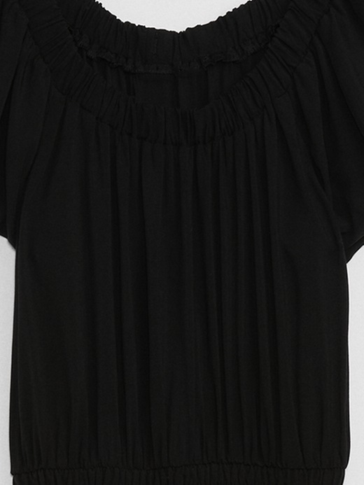 Image number 7 showing, Boatneck Puff Sleeve Midi Dress