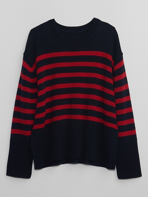 Image number 3 showing, 24/7 Split-Hem Crewneck Sweater