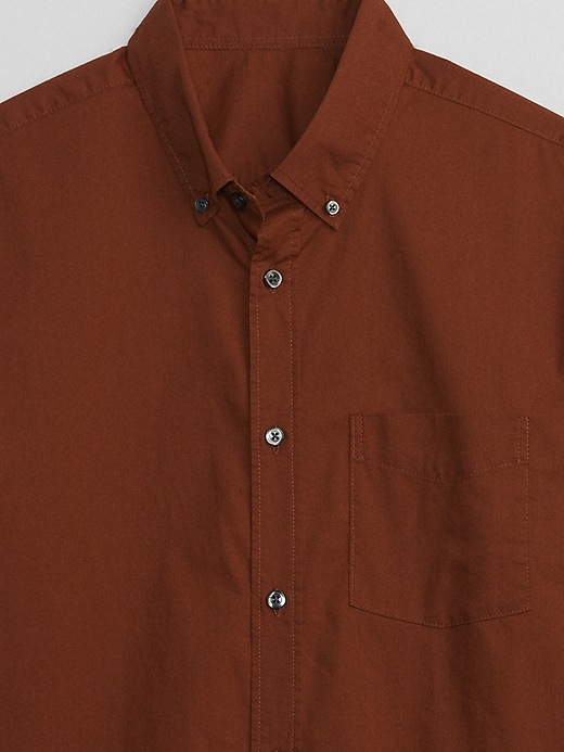 Image number 7 showing, Stretch Poplin Shirt in Standard Fit