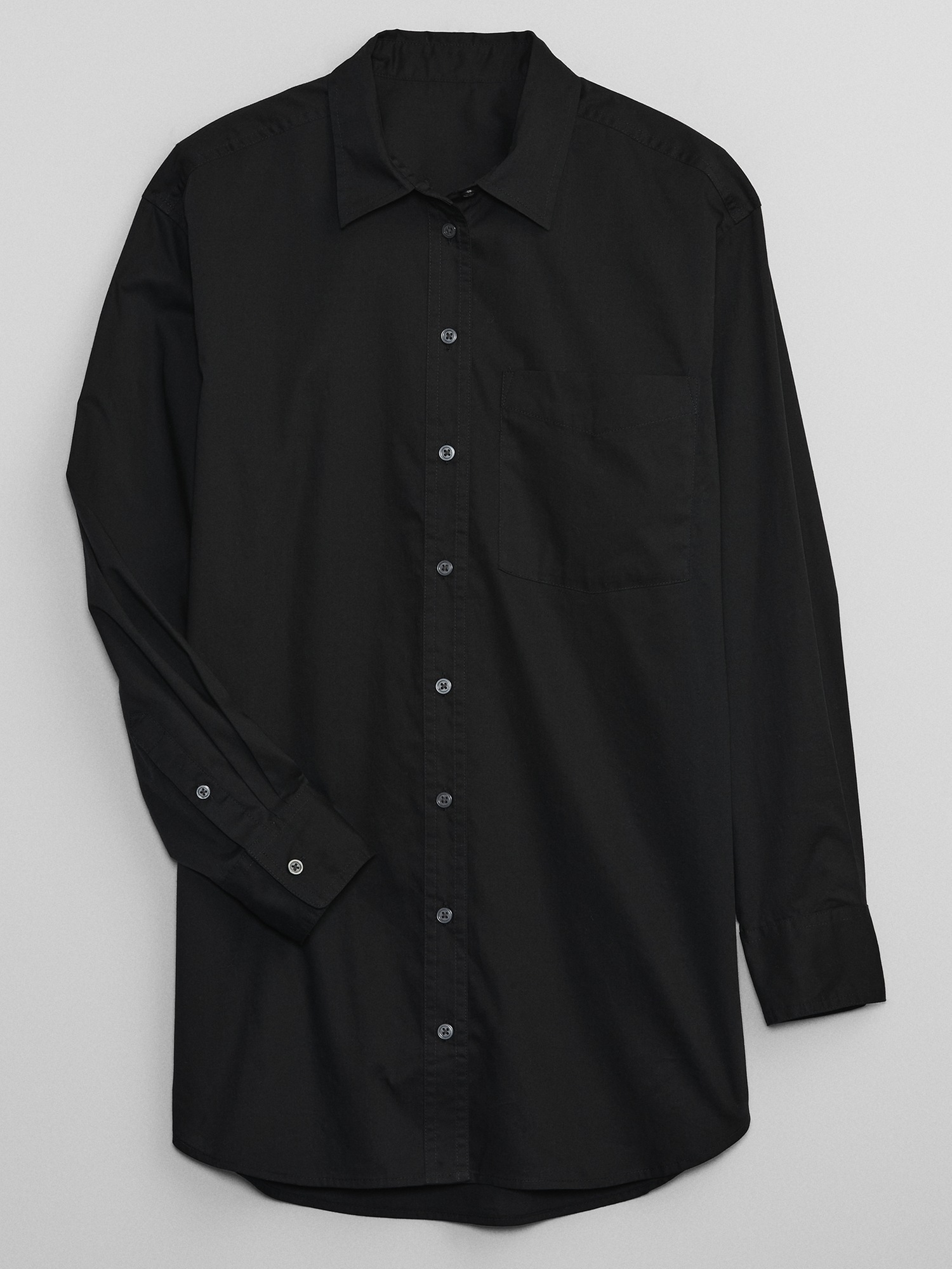 Oversized Poplin Tunic Shirt | Gap Factory