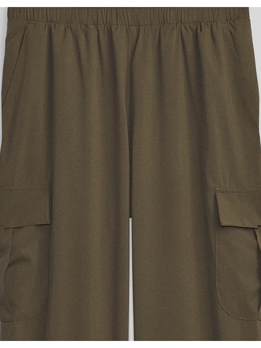 Image number 4 showing, GapFit Relaxed Wide-Leg Runaround Cargo Pants