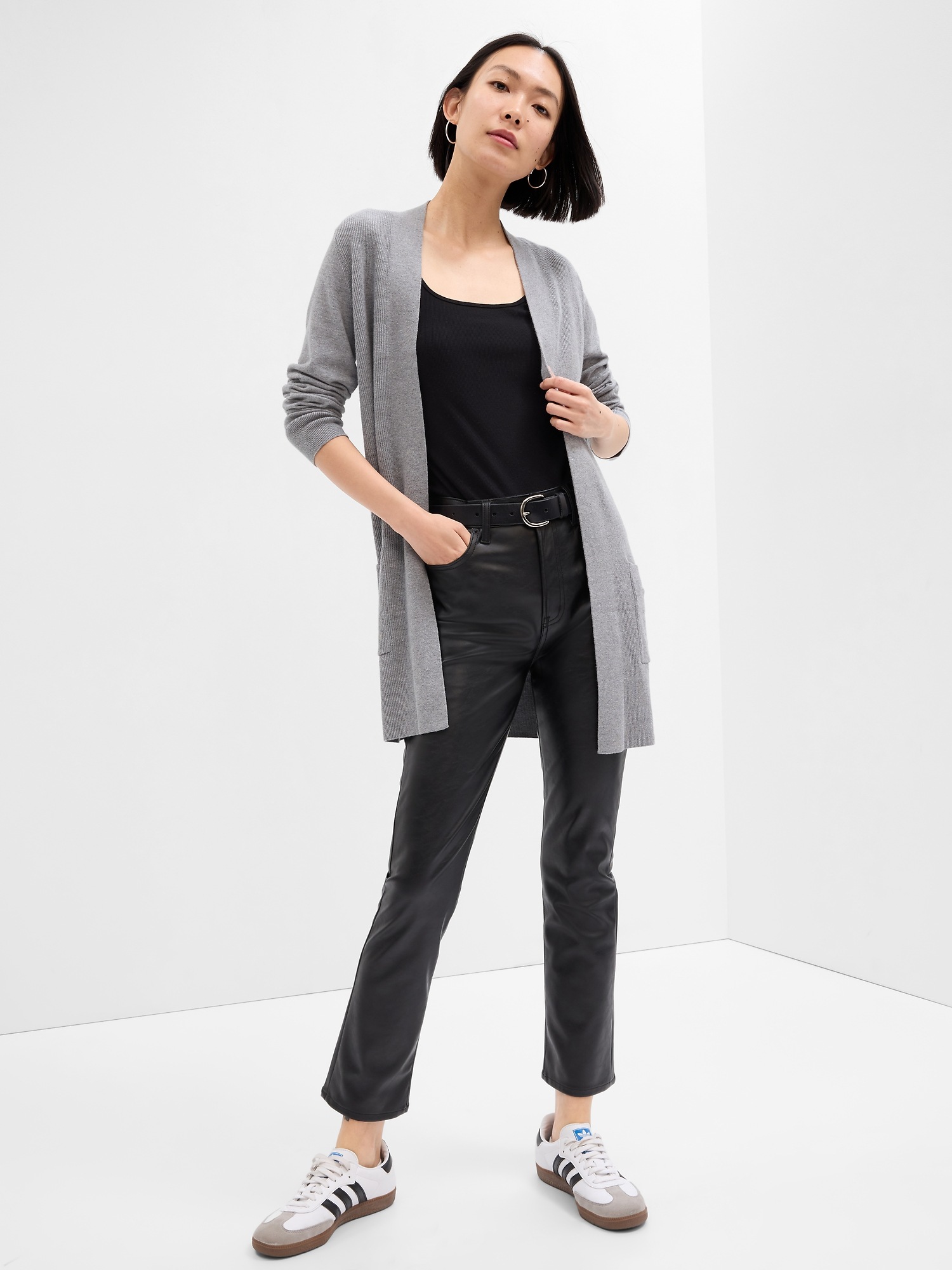 Softspun Open-Front Cardigan