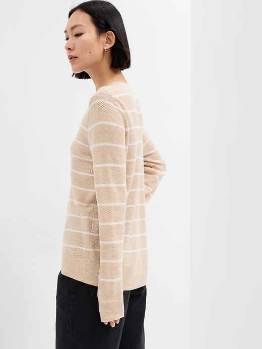 Image number 2 showing, Relaxed Stripe Crewneck Sweater