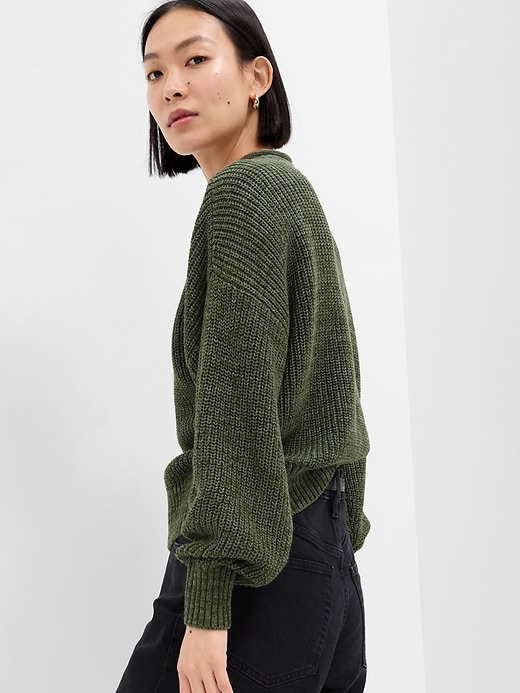 Image number 2 showing, Relaxed Shaker-Stitch Sweater