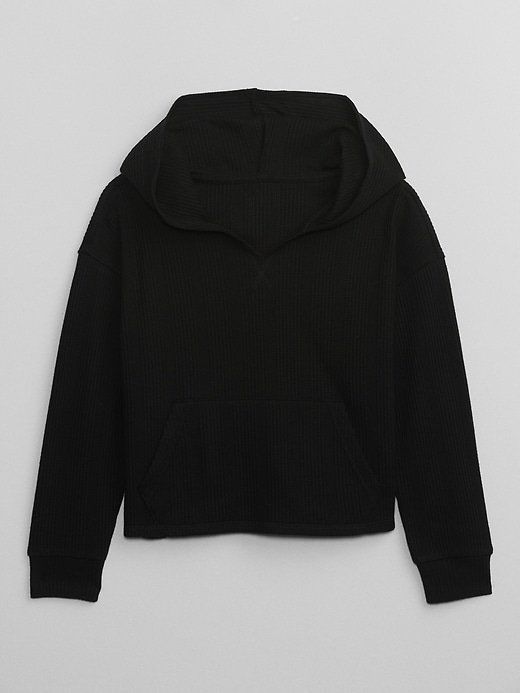 View large product image 1 of 1. Kids Ribbed Hoodie