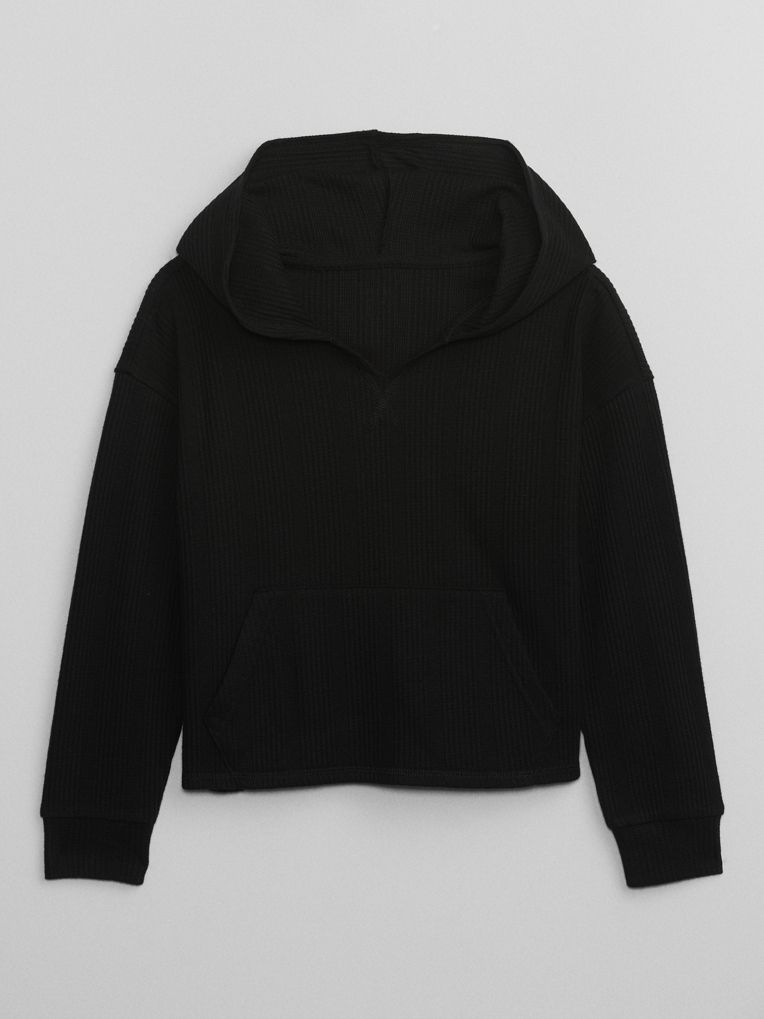 Kids Ribbed Hoodie