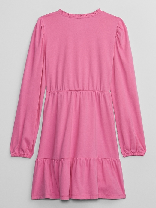 View large product image 2 of 2. Kids Tiered Splitneck Dress
