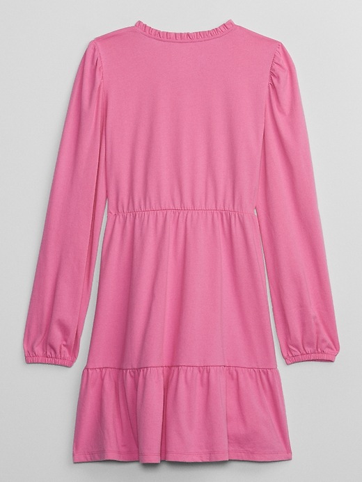 View large product image 2 of 2. Kids Tiered Splitneck Dress